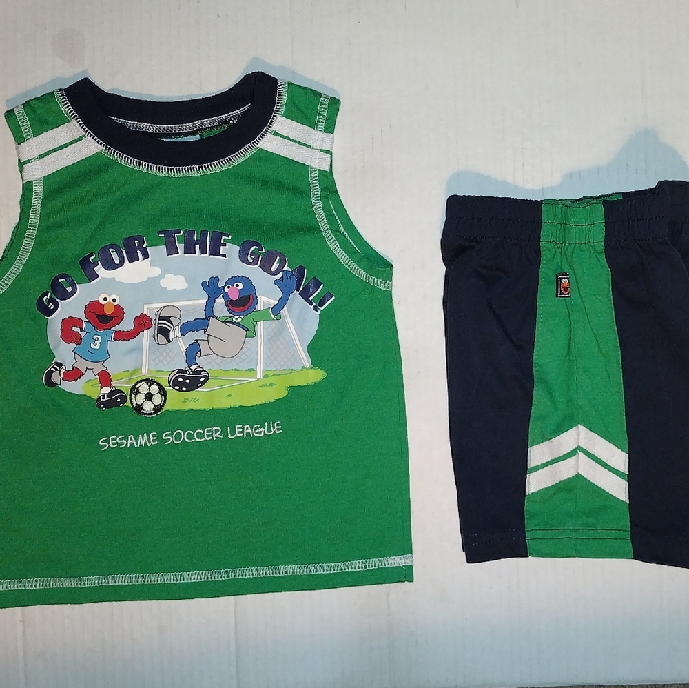 Vintage Sesame Street Boys 2 Piece Set